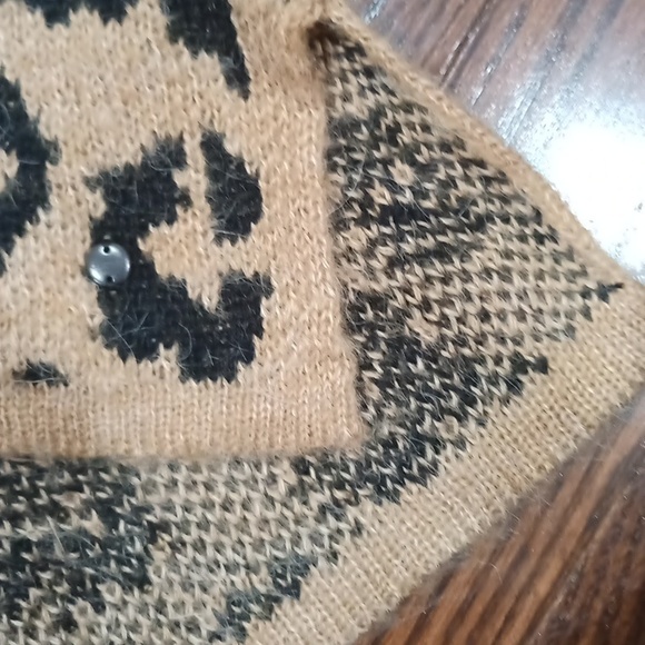 Olsen Cora Long Cardigan Sweater Golden Glam M L 12 - Picture 10 of 11